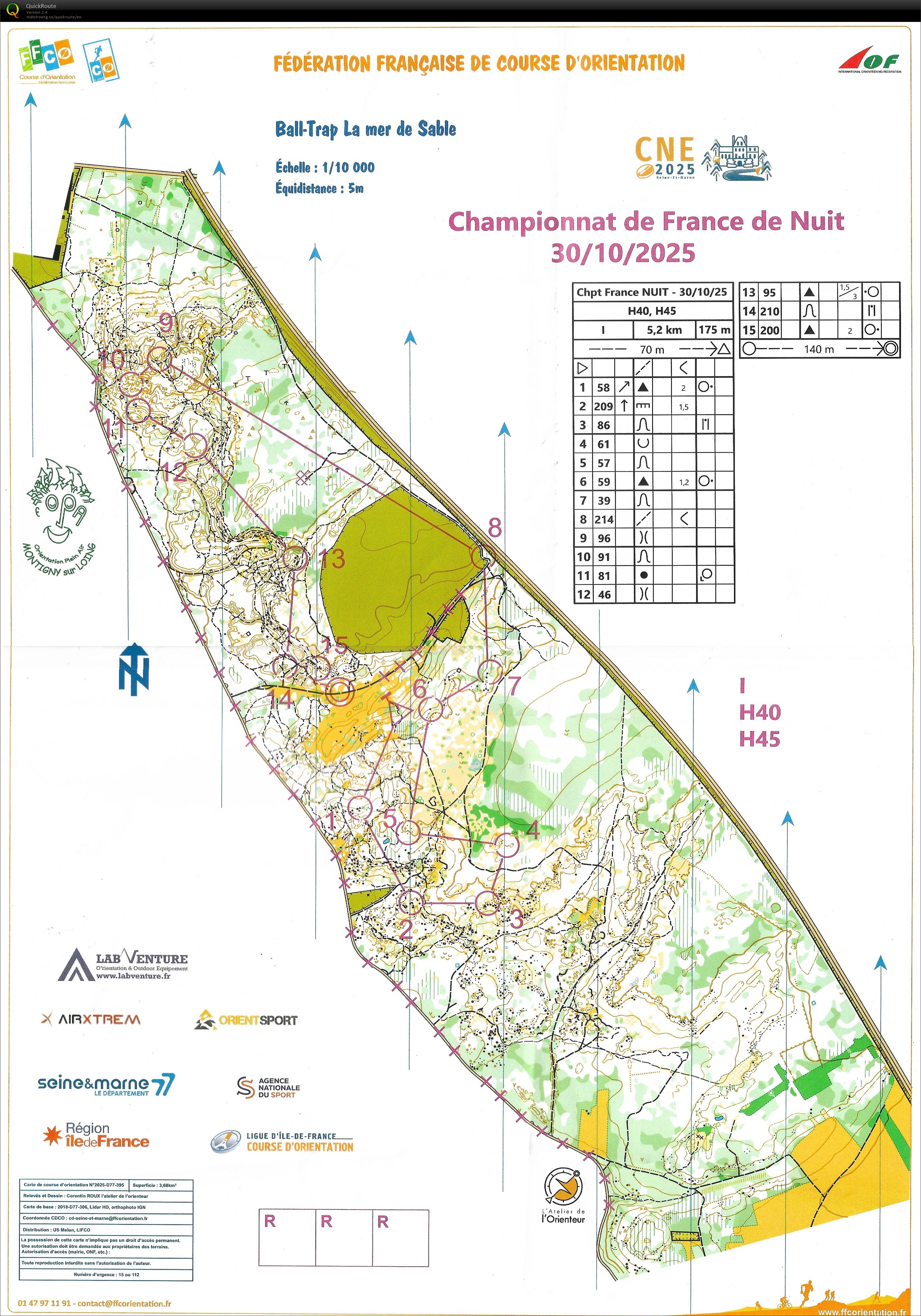 Championnat de France de Nuit (30-10-2025)