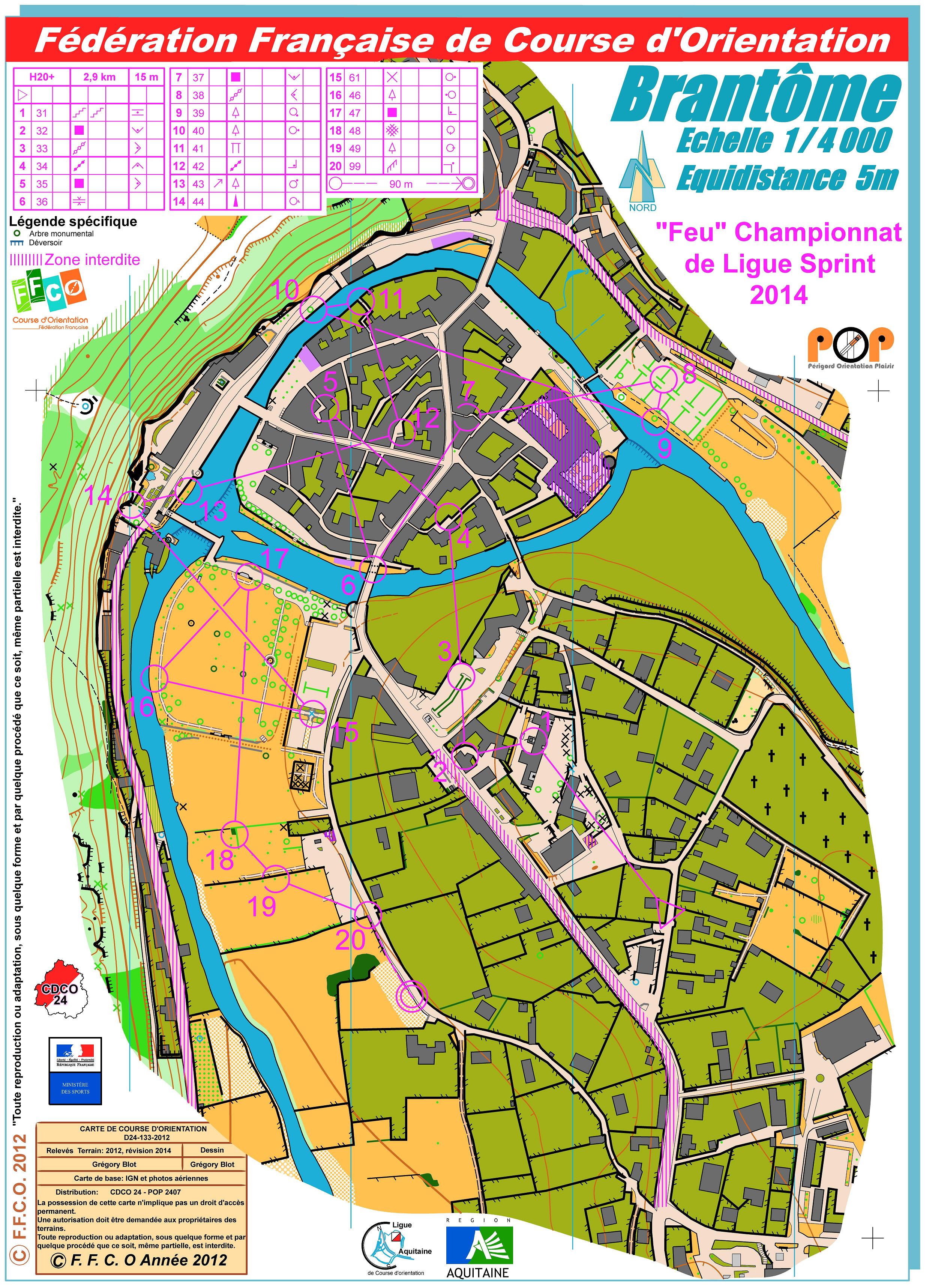 "Feu" Championnat de Ligue Sprint Aquitaine (27/04/2014)