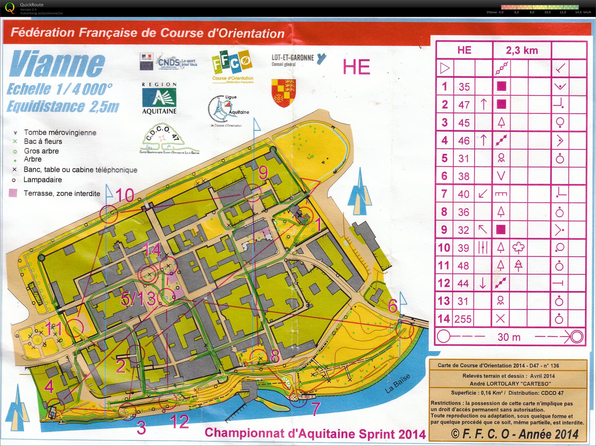 Championnat de Ligue Sprint Aquitaine (24/05/2014)