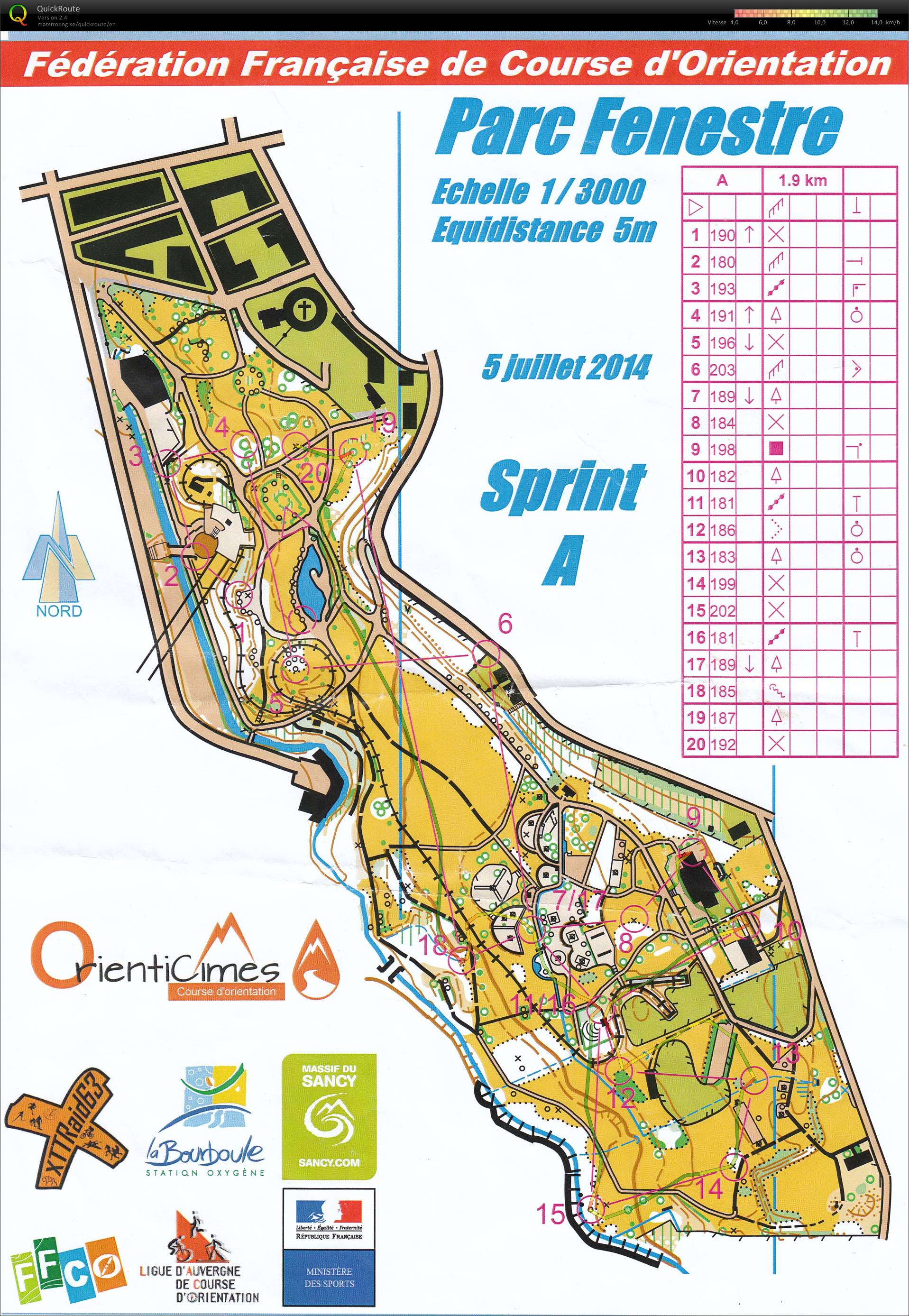 Orienticîmes Sprint (1/2) (05/07/2014)