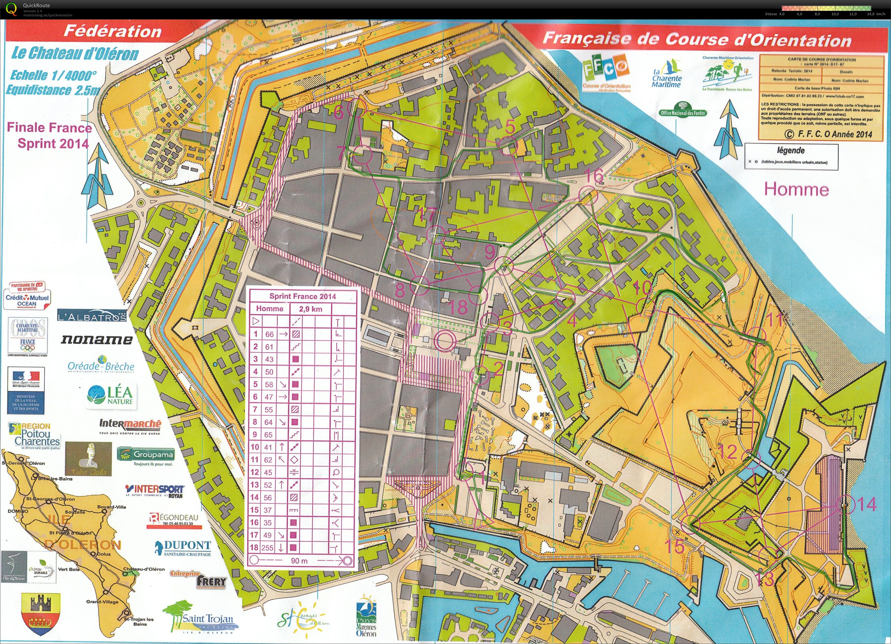Championnat de France Sprint (Finale B) (01/11/2014)