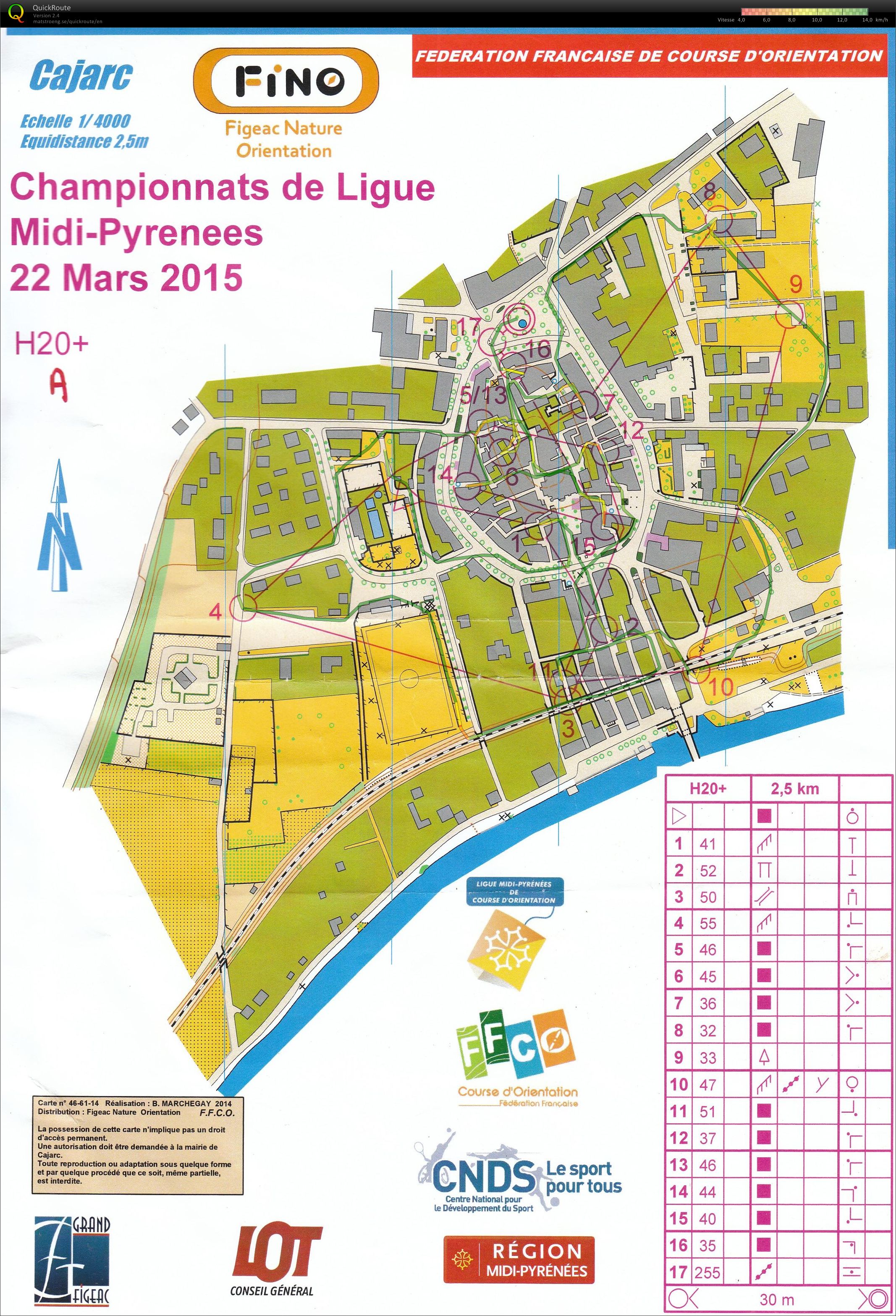Championnat de Ligue Midi-Pyrénnées Sprint (22/03/2015)
