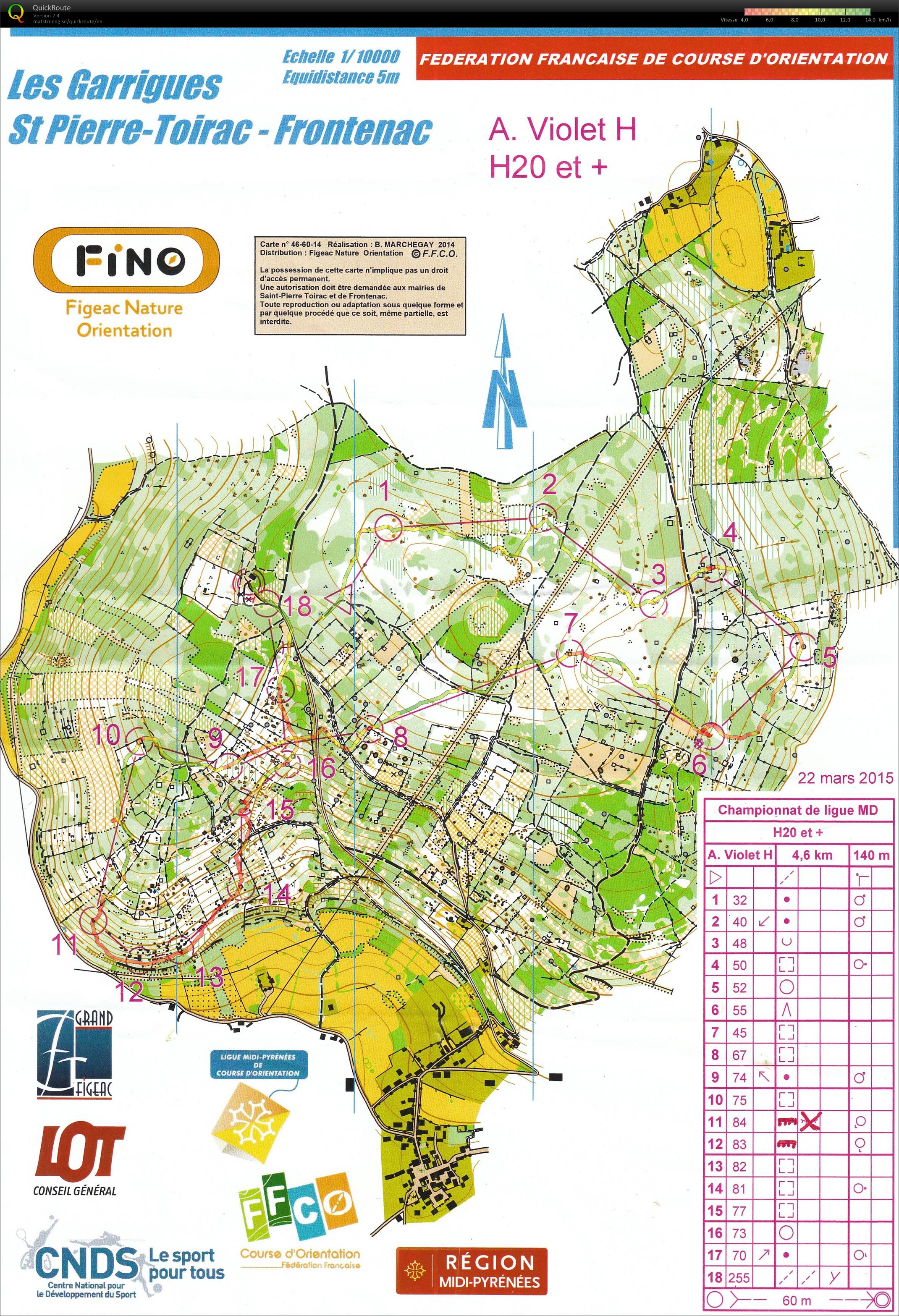 Championnat de Ligue Midi-Pyrénées MD (22/03/2015)