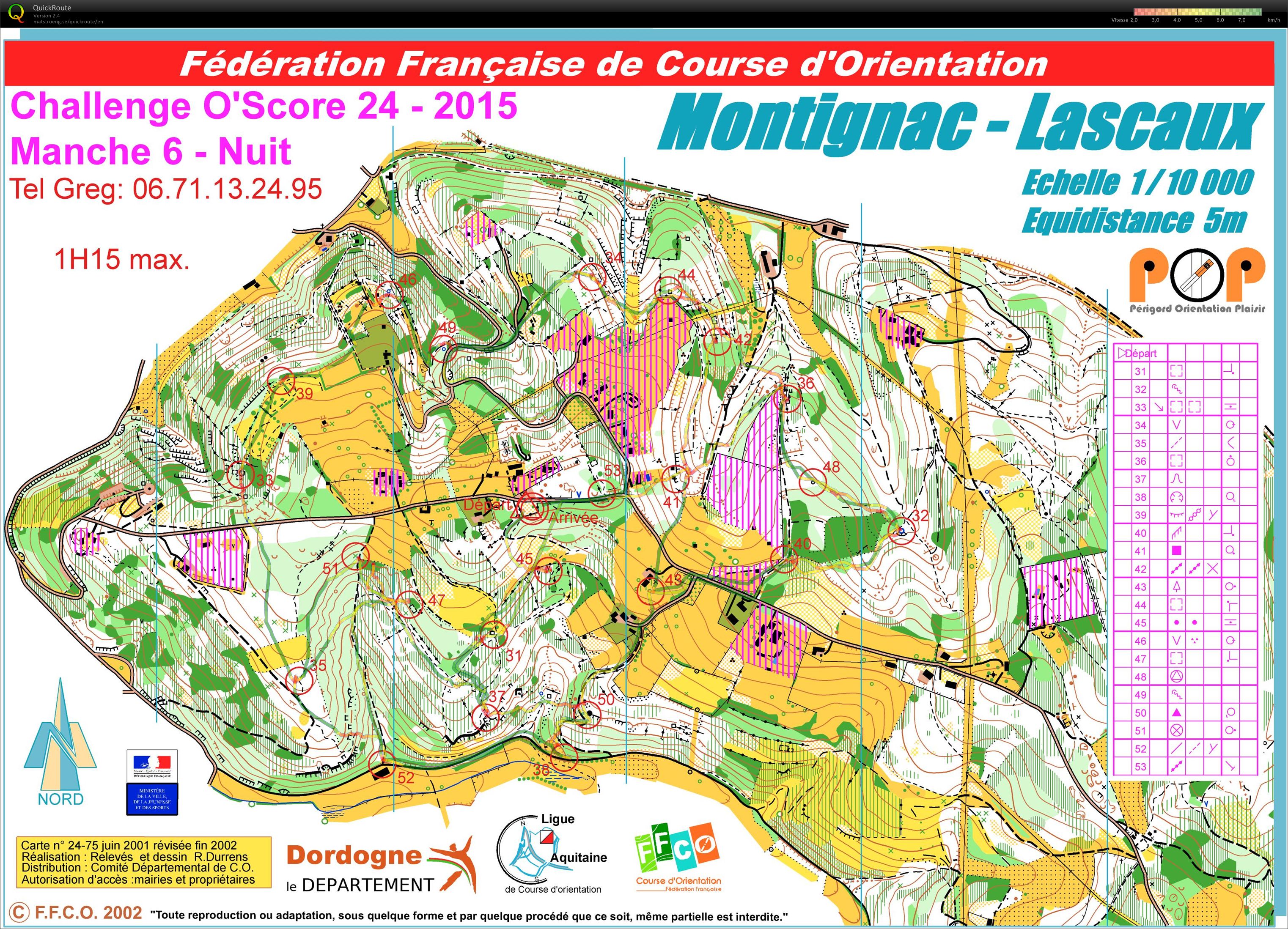 Challenge O'Score 2015 Manche 6 (17/10/2015)