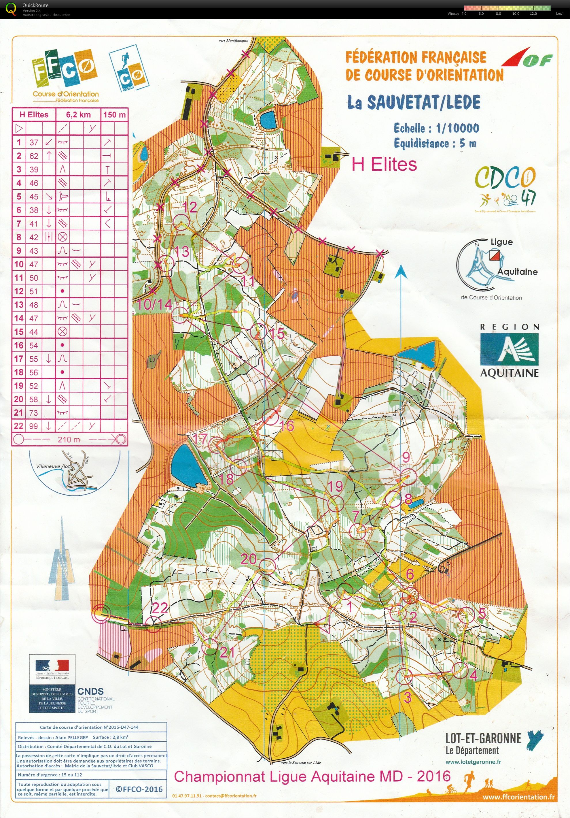 Championnat de Ligue MD Aquitaine (16/04/2016)