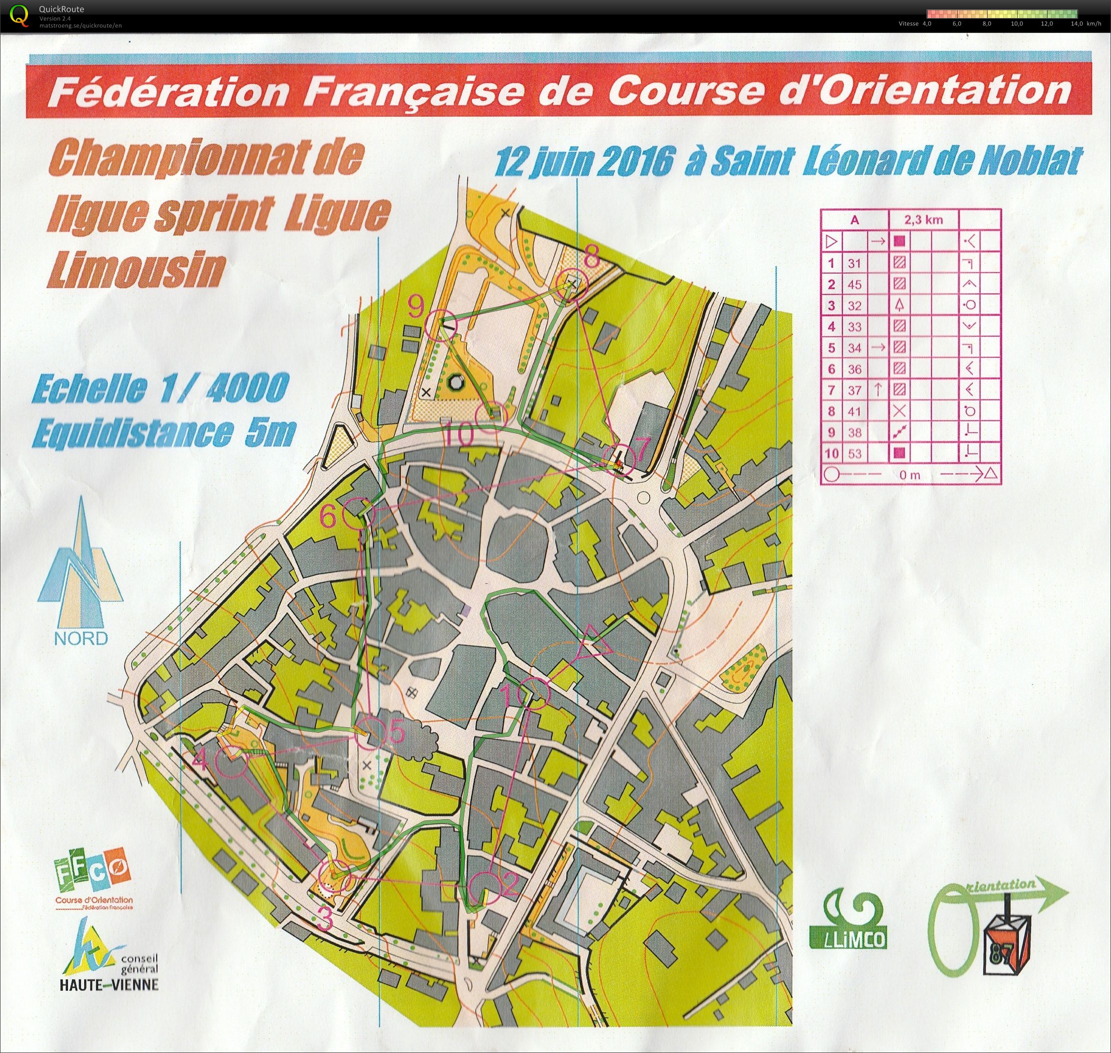 Championnat de Ligue Sprint Limousin 1ère partie (12/06/2016)