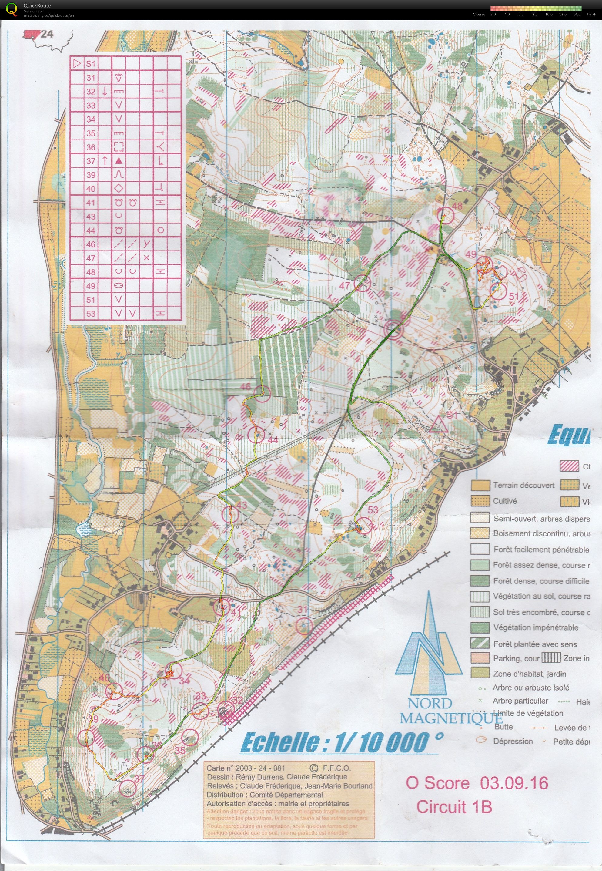 Challenge O'Score 2016 Manche 4 (03/09/2016)