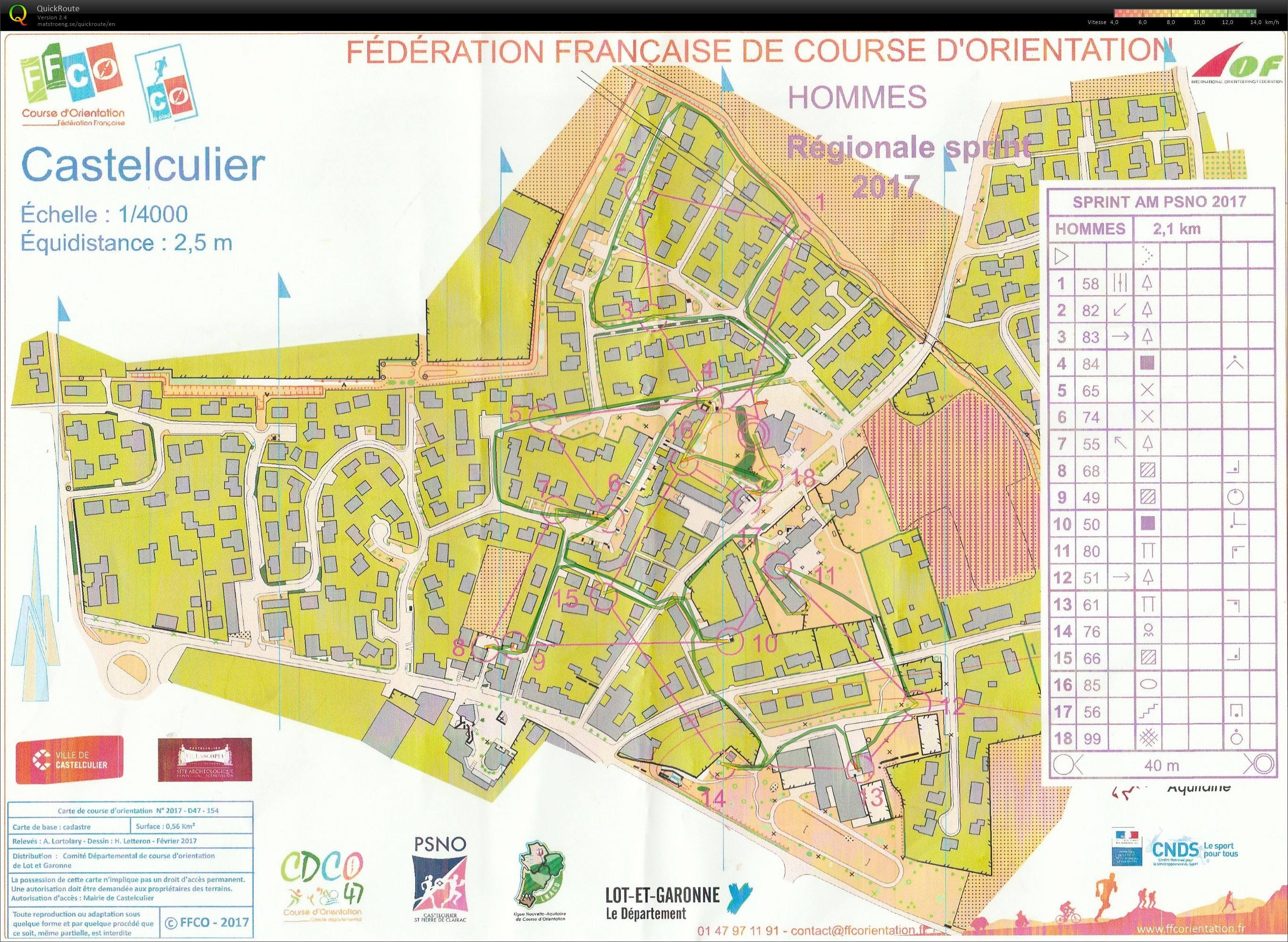 Régionale Sprint (01/04/2017)