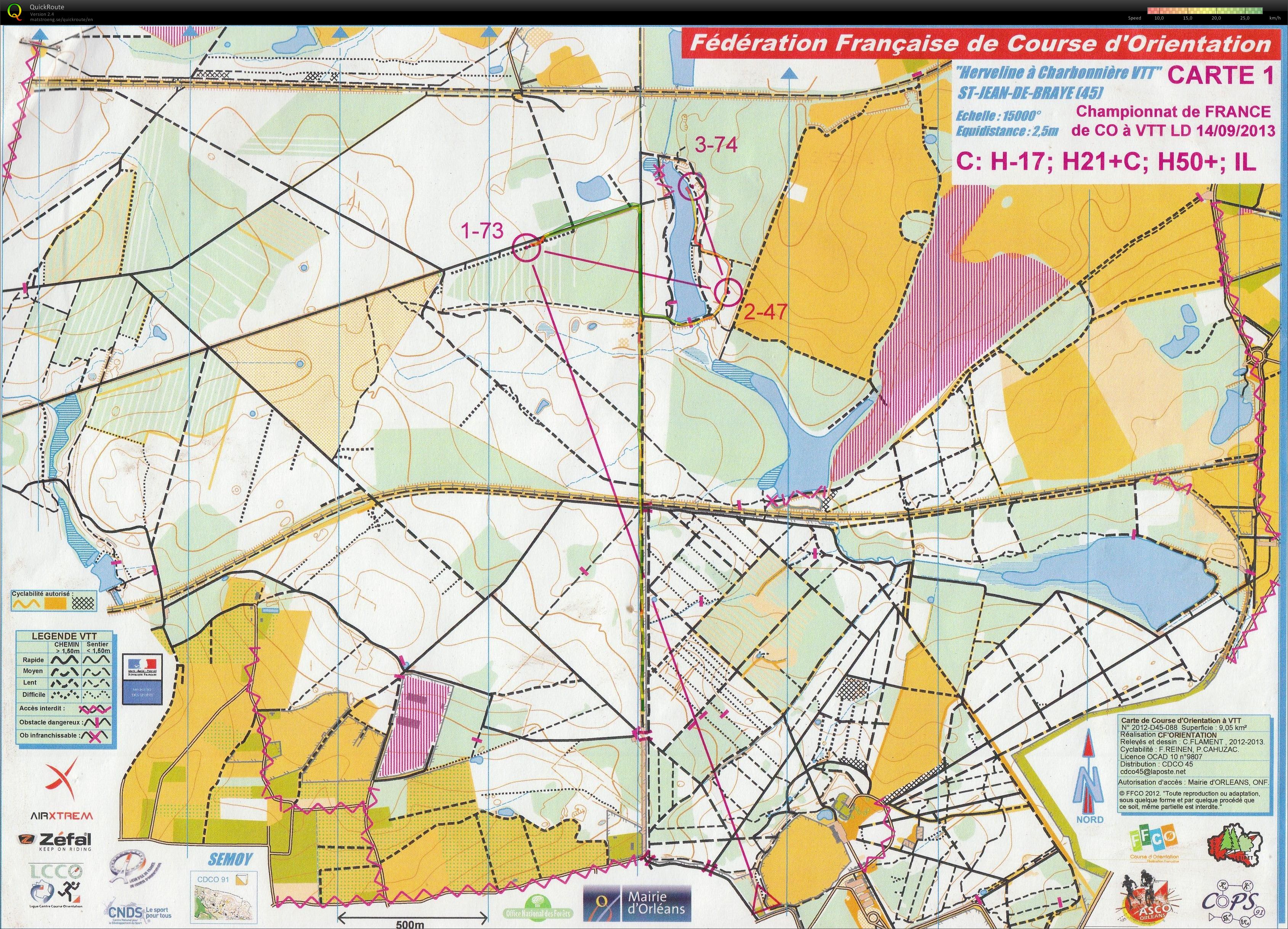 Championnat de France VTT LD 1/3 (14/09/2013)