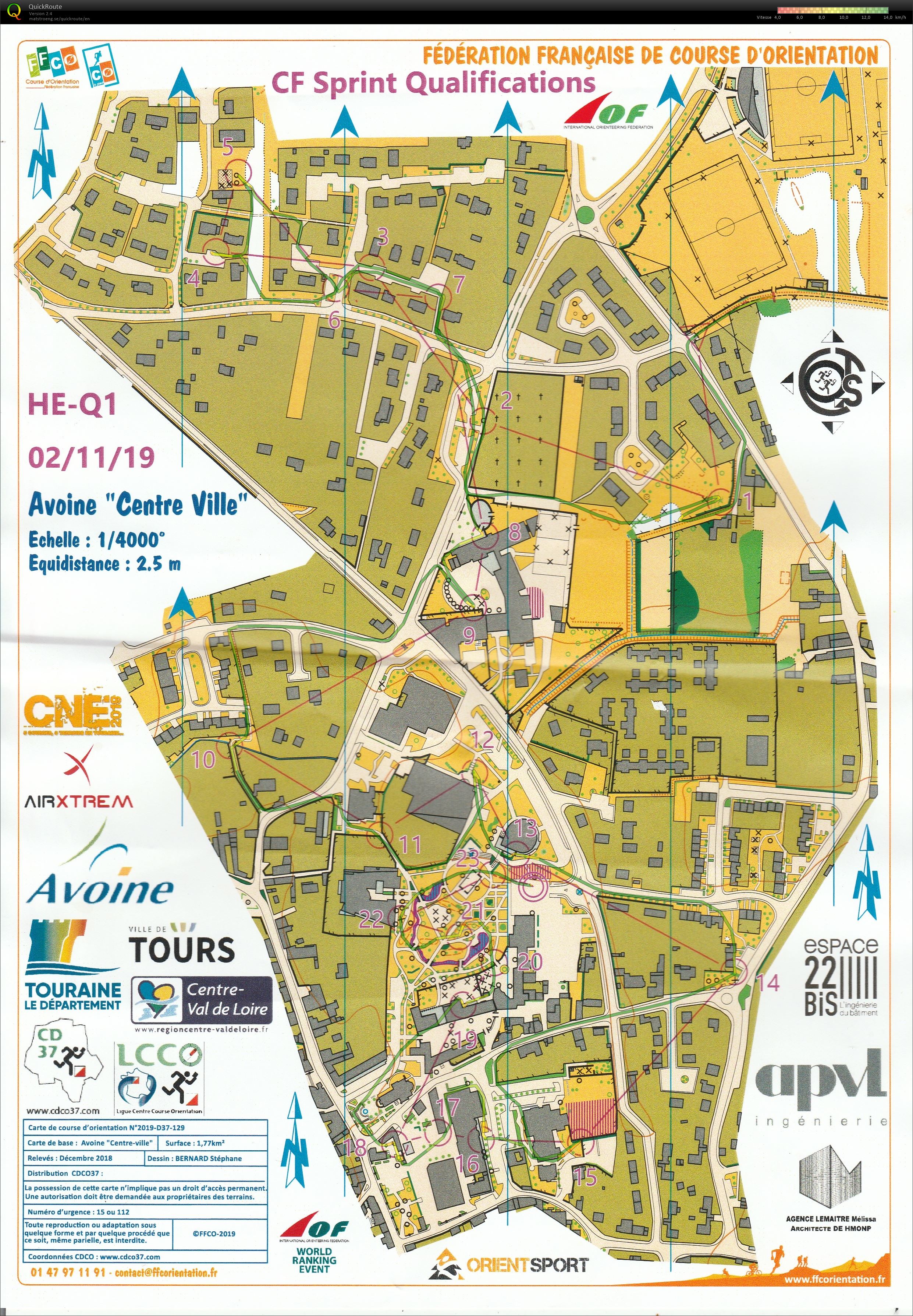 Championnat de France Sprint Qualif (02/11/2019)