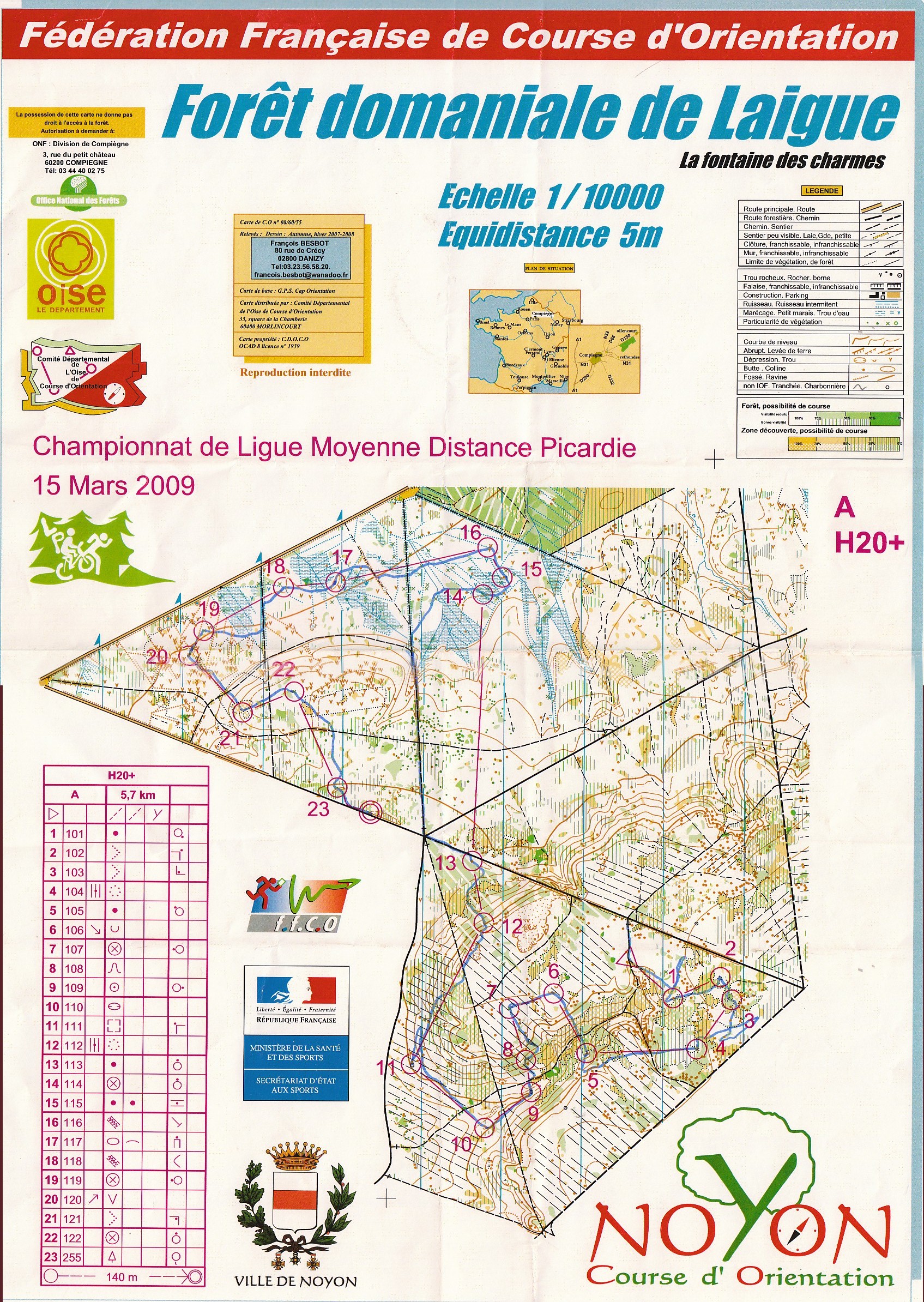 Championnat Ligue Picardie MD (15/03/2009)