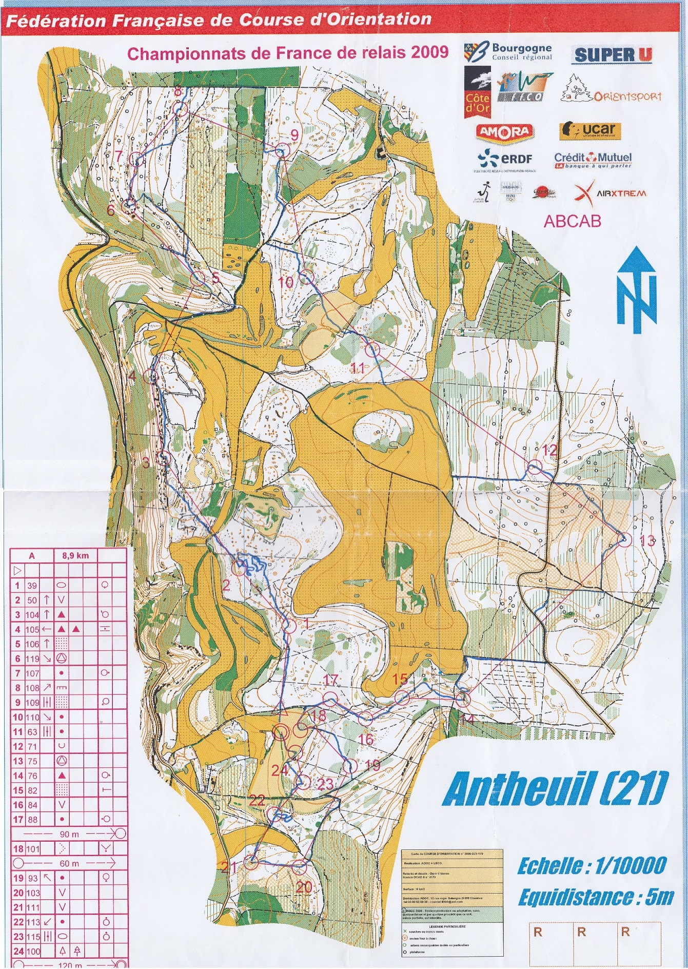 Championnat de France de Relais (23/08/2009)