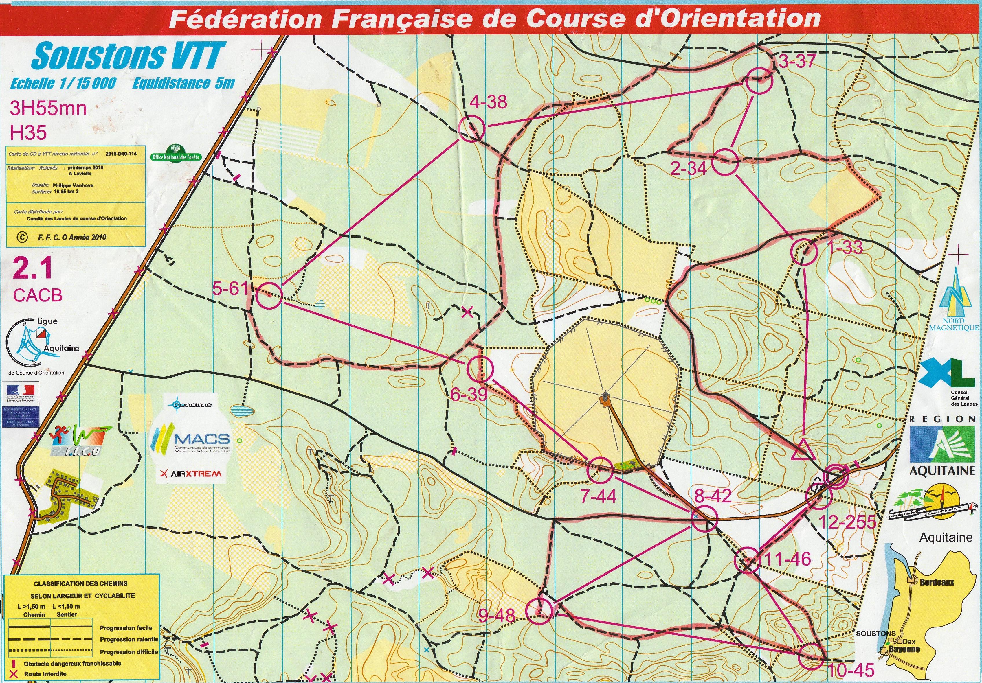 Championnat de France VTT'O Relais (22/08/2010)