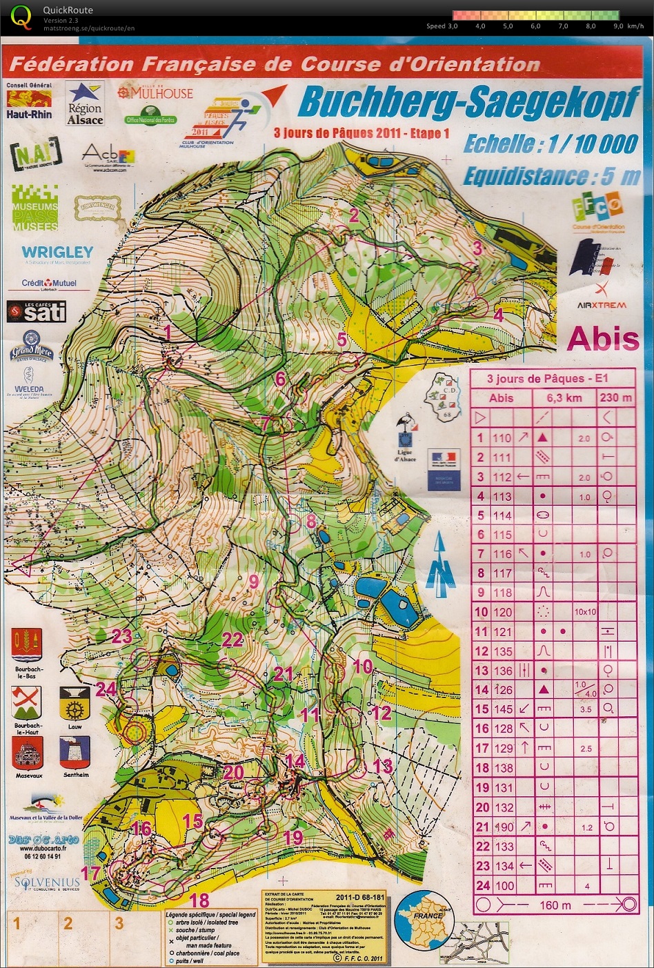 3 Jours de Pâques en Alsace J1 (23/04/2011)
