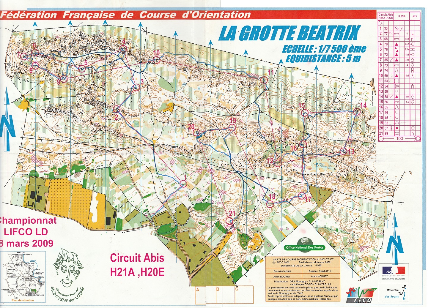 Championnat Ligue LIFCO LD (08/03/2009)