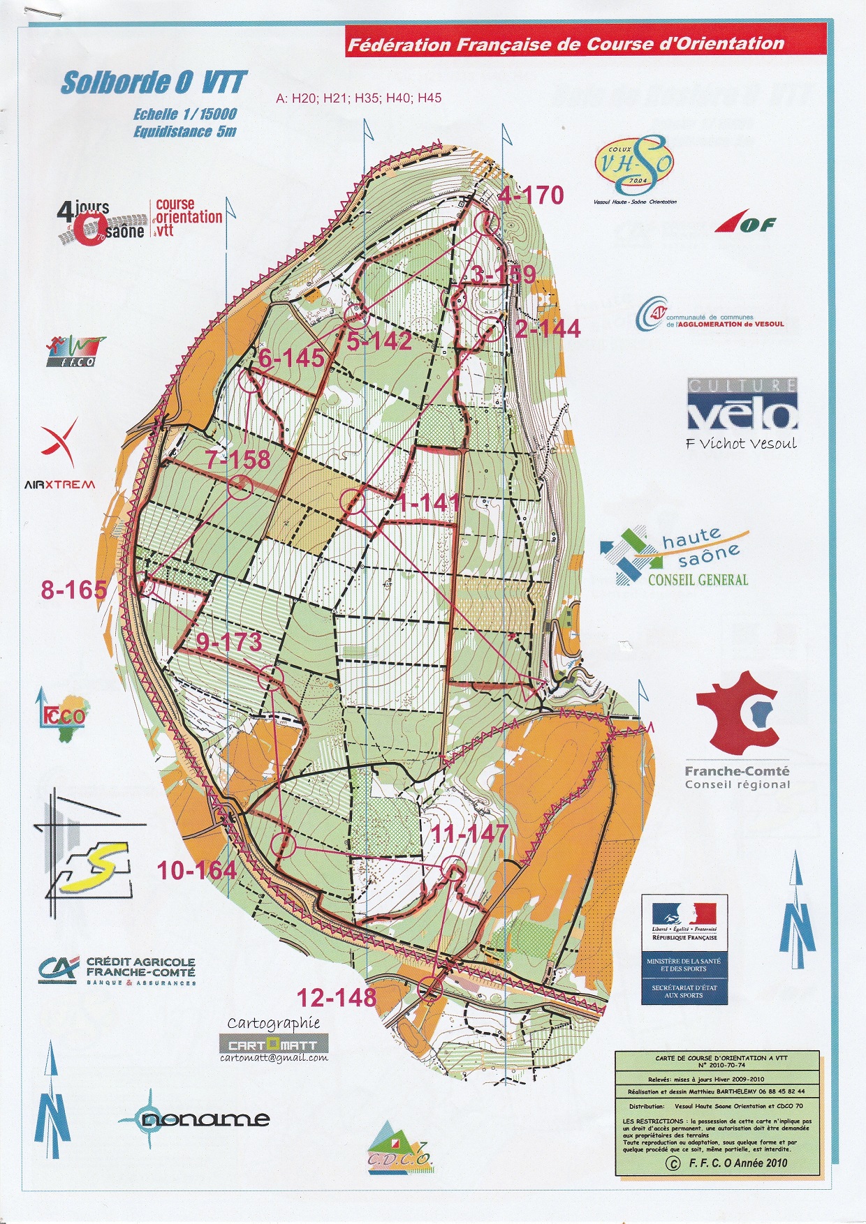 Championnat de France VTT'O MD (15/05/2010)