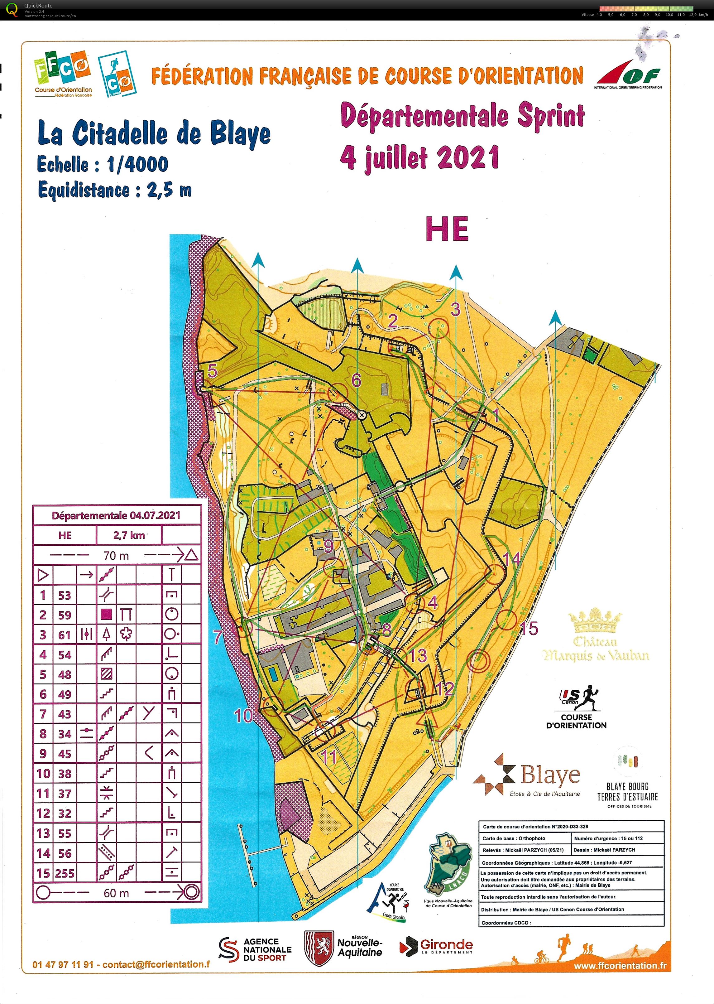 CO Départementale Sprint (04/07/2021)