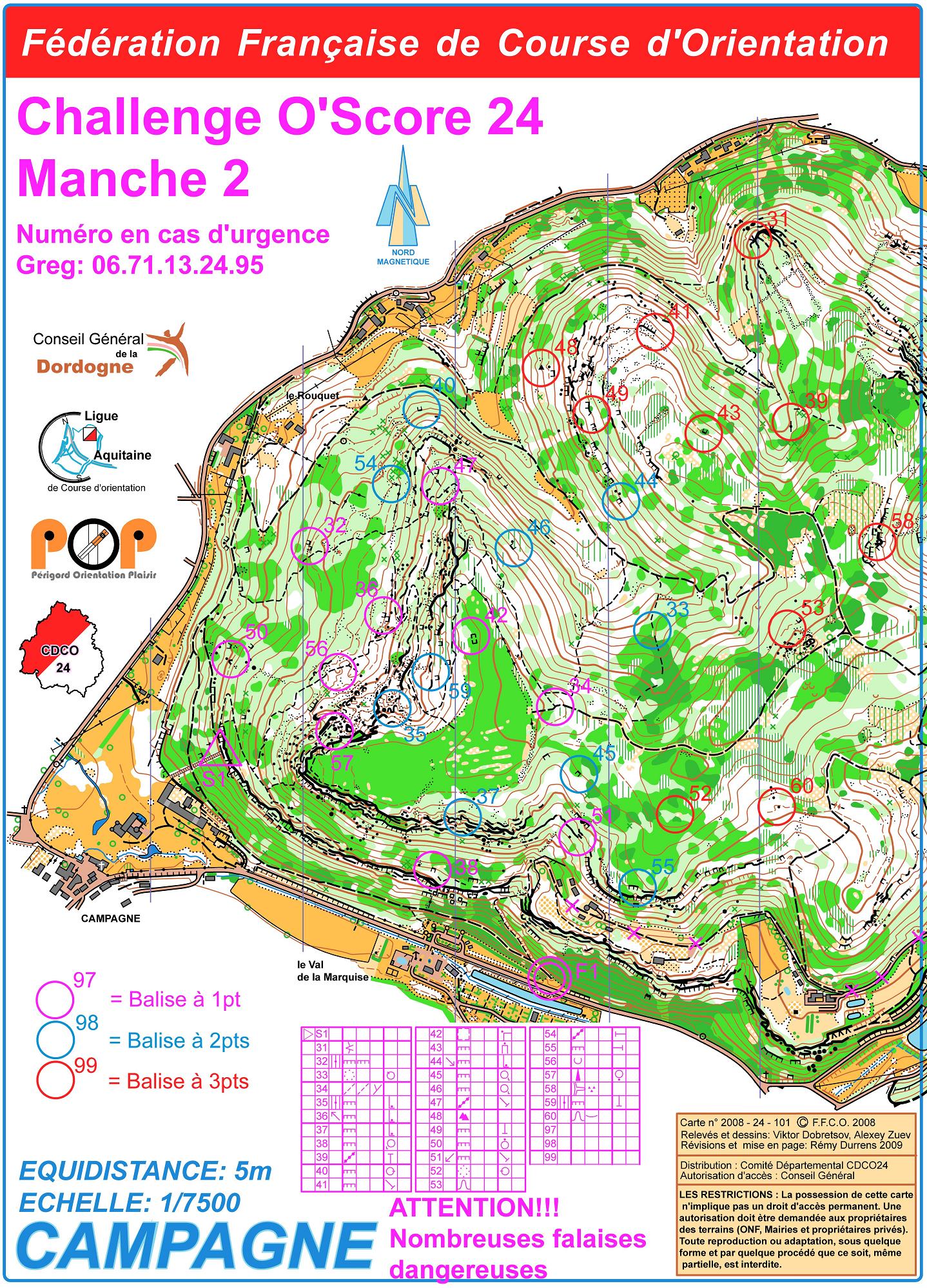 Challenge O'Score Manche 2 (01/03/2014)