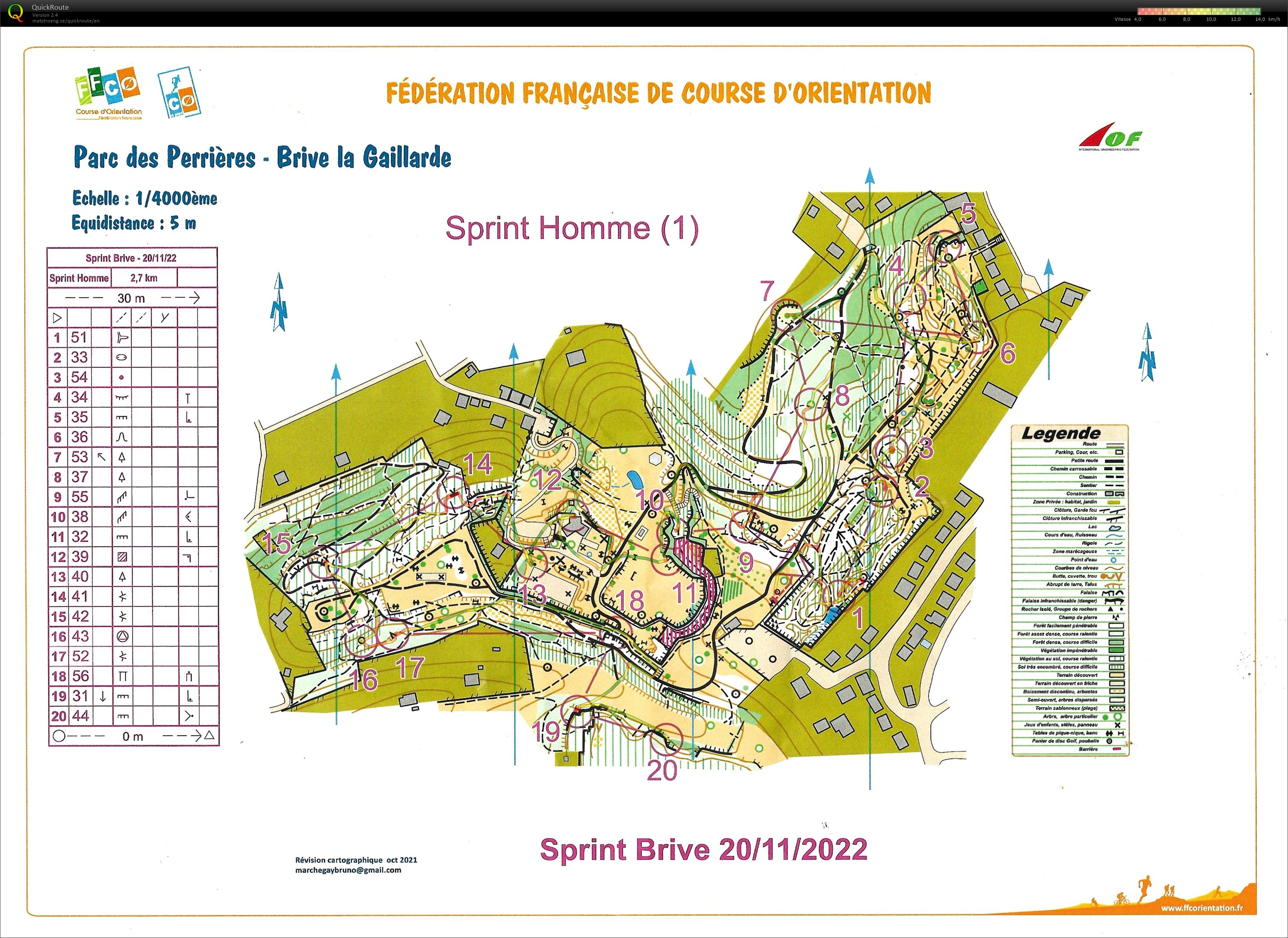 Départementale Sprint (1/2) (20/11/2022)